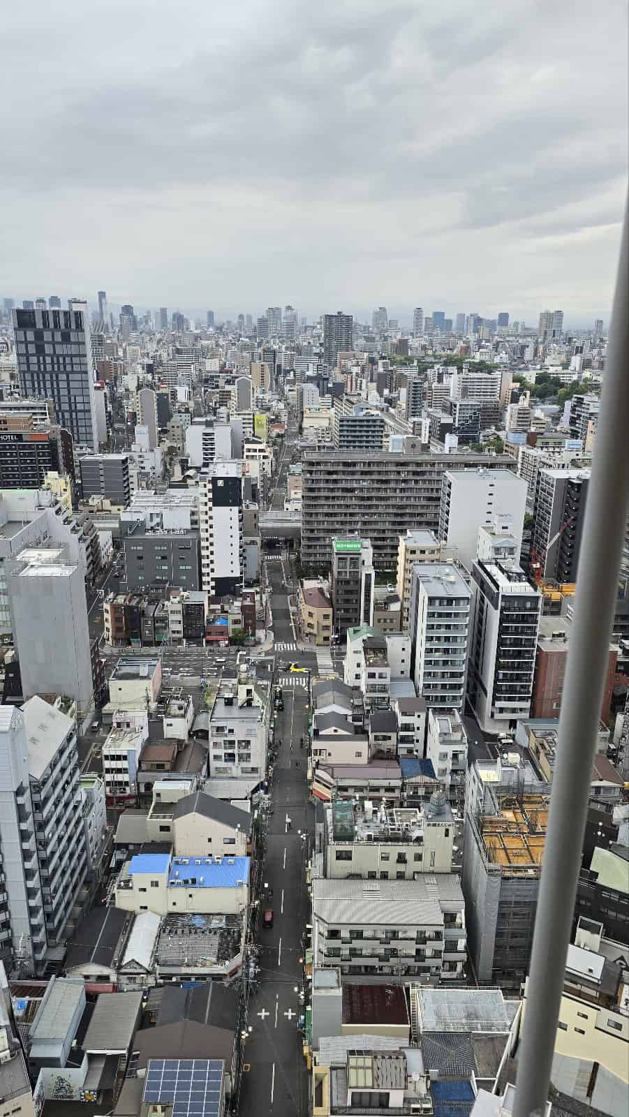 Japan Osaka cityscape showing dense urban expansion and mixed residential development