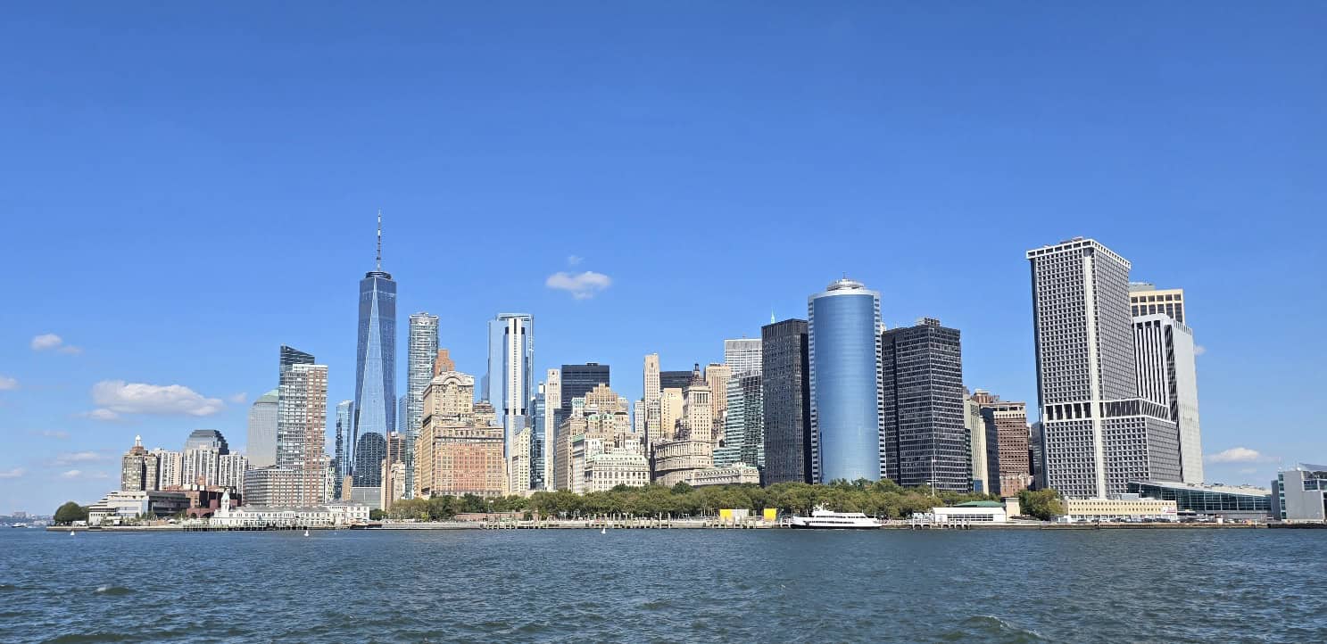 New York City skyline showing high urban density and concentration of economic activity